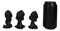 Set Of 3 See No Evil Speak No Evil Hear No Evil Grim Reaper Chibi Mini Figurines