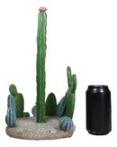 Rustic Western Desert Forest Saguaro Cactus Cacti Paper Towel Holder Stand Decor