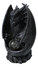 Smoke Fire Breathing Guardian Stone Dragon Backflow Incense Cone Burner Figurine