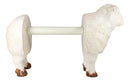 Rustic White Sheep Lamb Free Standing Kitchen Paper Towel Holder Dispenser