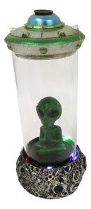 UFO Green Roswell Alien Yoga Spaceship Capsule Backflow Incense Cone Burner