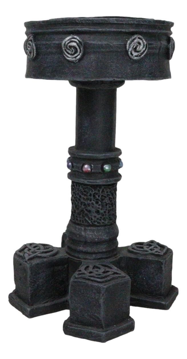 Wicca Celtic Knotwork Motherhood Trinity Shield Knots Votive Candle Holder