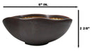Pack Of 6 Blue Aozora Kannyu Porcelain Irregular Shaped Small Rice Bowls 10oz