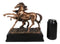 Rustic Western 2 Running Mother And Foal Equine Horses In Bronzed Resin Statue