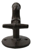 Pack of 4 Cast Iron Rustic Farmhouse Sink Water Faucet Spigot Wall Coat Hooks
