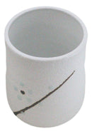 Pack Of 6 Yukino Hana Snow Flowers Reactive Glaze Ceramic Yunomi Tea Cups 9oz