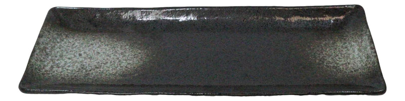 Pack Of 5 Charcoal Grey Tone Hakumu Collection Rectangular Serving Platters 14"L