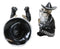 Day Of The Dead Skeleton Mariachi Band Wine And Salt Pepper Shakers Holder Set