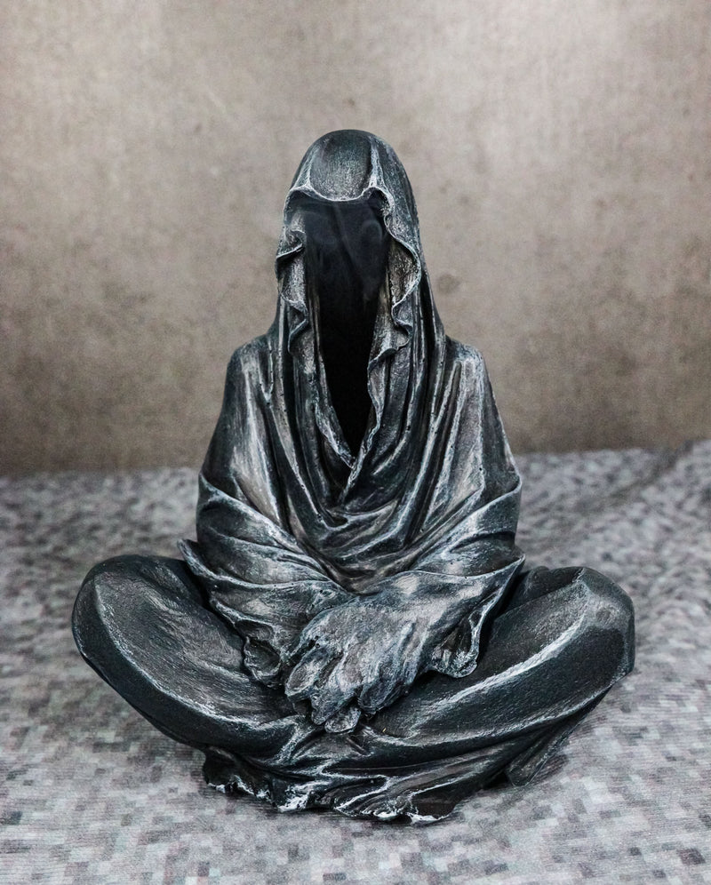 Reaper of Souls Grim Reaper In Hooded Cloak Backflow Incense Cone Burner Statue