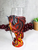 Ruth Thompson Elemental Dragon Wrath Blade Sword Glass Wine Goblet Chalice Cup