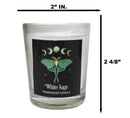 Pack of 3 Wicca Witchcraft Wildberry Sweet Honey White Sage Votive Candle Trio