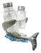 Sea Ocean Marine Apex Predator Great White Shark Salt And Pepper Shakers Holder