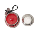 Set of 3 Wicca Halloween Ritual Red Rose Love Passion Spell Candle in Glass Jar