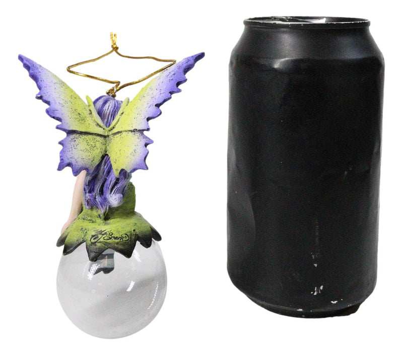 Dulcibelle Lavender Fae Bubble Rider Fairy Ornament Amy Brown Holiday Collection