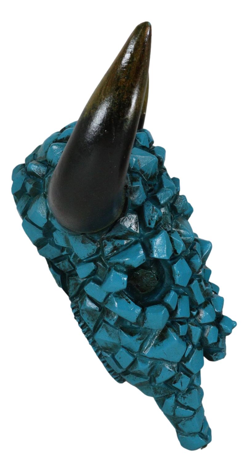 Southwest Steer Bison Bull Cow Skull With Mosaic Turquoise Rocks Wall Decor - Ebros Gift