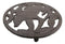 Cast Iron Western Rustic Black Bear By Tree Branches Decorative Table Trivet