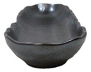 Pack Of 3 Black Tetsu Kesho Ceramic Wavy Oblong Long Serving Platter 13.25"L