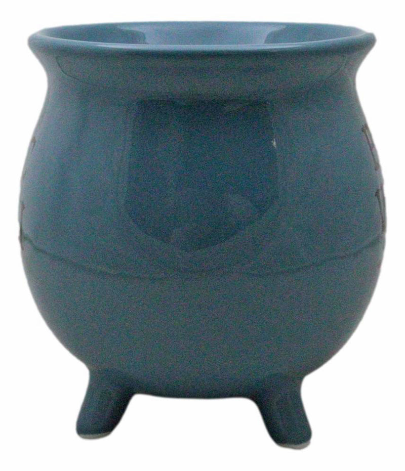 Wicca Magic Blue Basic Witch Broomstick Cauldron Ceramic Mug With Handle 16oz
