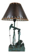 Rustic Western Nodding Donkey Pumpjack Oil Derrick Rig Sculptural Table Lamp