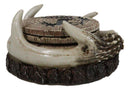 Rustic Western Forest Deer Antlers With Tree Rings Coasters And Holder Set