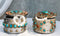Set Of 2 Southwest Rustic Turquoise Red Rocks And Stones Vintage Trinket Boxes