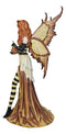 Large 18"H Fantasy Queen Bee Bumblebee Mother Fairy Carrying Honey Pot Statue