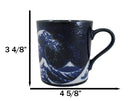 Pack Of 4 Made In Japan Navy Blue Japanese Hokusai Great Wave Of Kanagawa Mugs