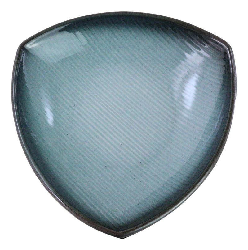 Set Of 5 Seikai Blue Sky Stars Appetizer Salad Triangular Deep Serving Plates