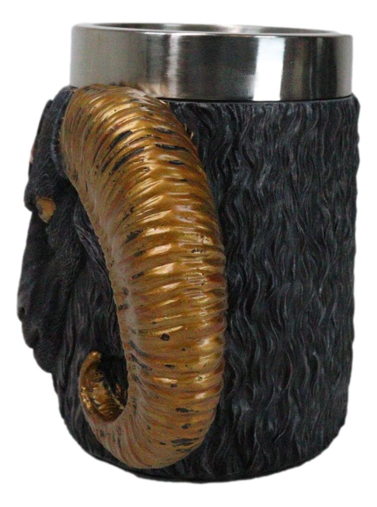 Wicca Occult Sigil Of Baphomet Pentagram Ram Horned Sabbatic Goat Mug 13Oz