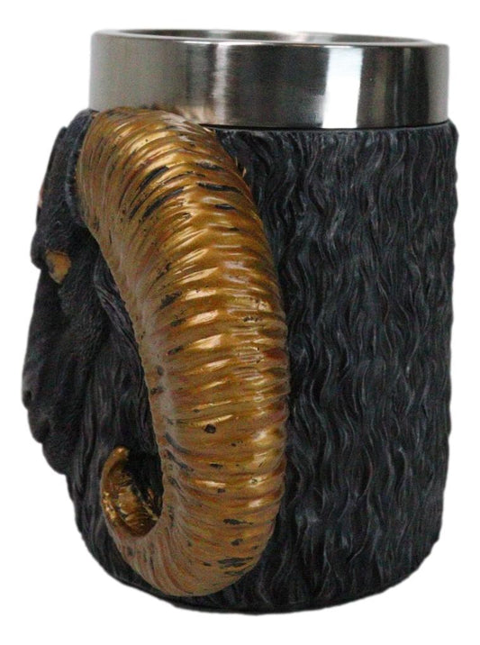 Wicca Occult Sigil Of Baphomet Pentagram Ram Horned Sabbatic Goat Mug 13Oz