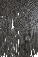 Bohemian Chic Hand Woven Wool Macrame Tapestry With Tassels 26"X37" Wall Decor