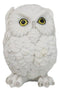 Wisdom Of The Forest See Hear Speak No Evil White Snowy Owls Mini Figurines Set