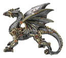 Steampunk Dragon Mechanical Cyborg Robot Sculpture Gears & Clockwork Details