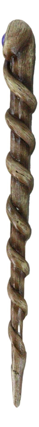 Twisted Branch Willow Scepter Blue Stone Cosplay Wand 13" Accessory Costume Prop