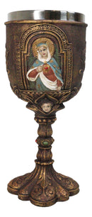 Sacred Heart Of Mary Immaculate Compassion Of The Virgin Mother Wine Goblet