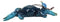 Set Of 6 Nautical Blue Beach Crabs Ocean Marine Wall Hanger Decor Tree Ornaments