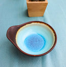 Pack Of 5 Blue Aozora Kannyu Small Ponzu Tonsui Miso Soup Bowls With Handle 5oz