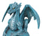 Celestial Solar Galaxy Planet Uranus Terrestrial Guardian Blue Dragon Figurine