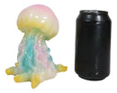 Nautical Colorful LED Glow Light Acrylic Resin Jellyfish Sea Jellies Figurine