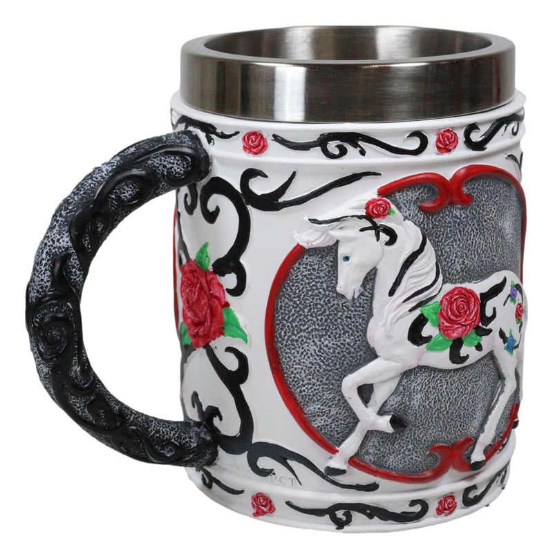 The Trail Of Painted Ponies Tribal Rose Thorny Valentines Horse Tankard Mug