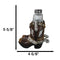 Rustic Western Silver Conchos Cowboy Boots With Spur Salt Pepper Shakers Holder