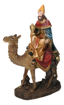Nativity Three Wise Men Balthasar Caspar Melchior On Camels Figurine Set 12"H