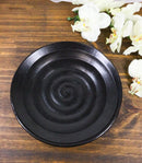 Pack Of 6 Black Kokuyo Minimalist Collection Porcelain Round Dinner Plates 9"D