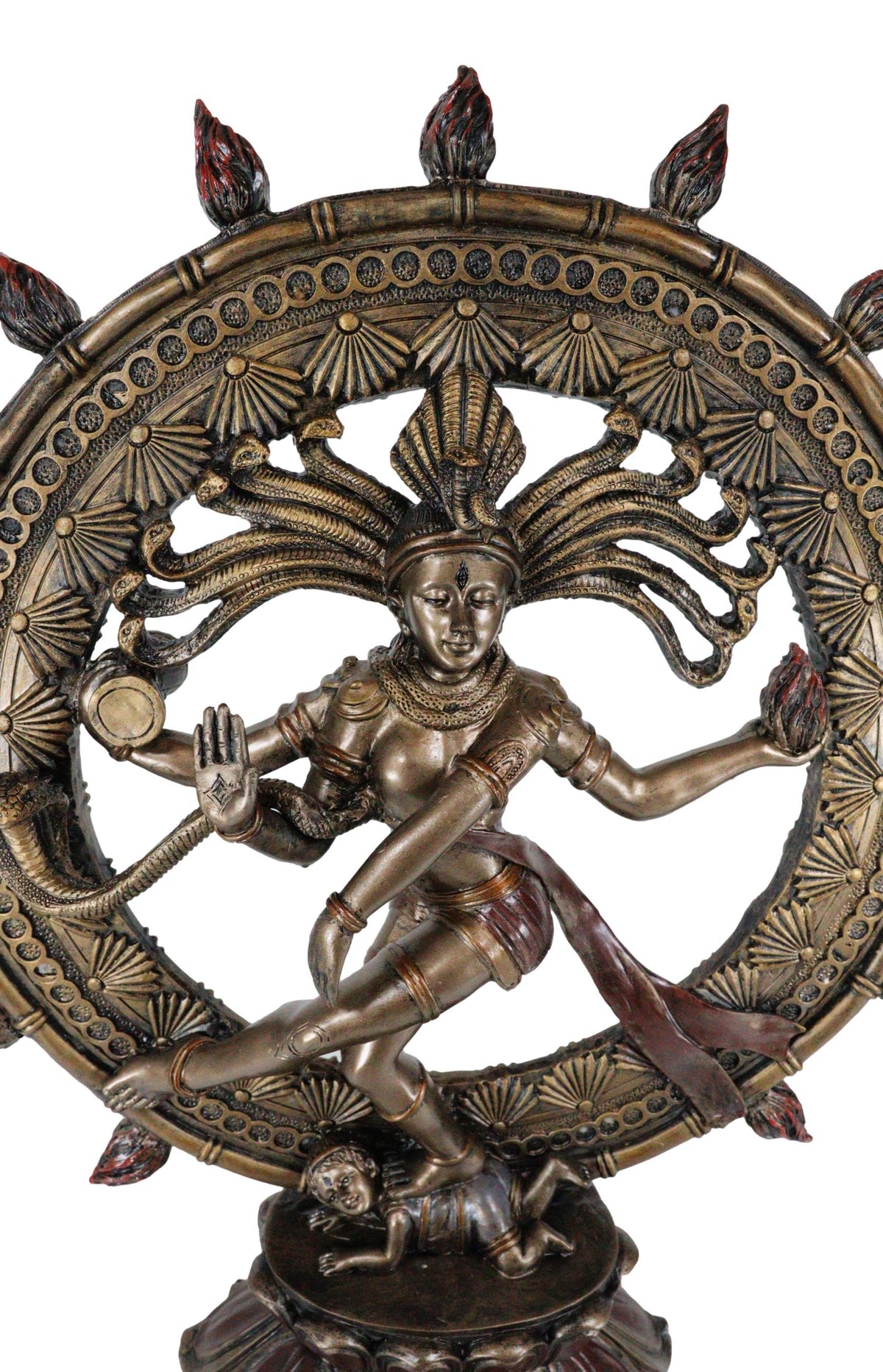 Large Hindu Supreme God Shiva Nataraja Statue 15"H Cosmic Divine Dancer Tandava
