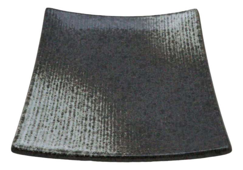 Pack Of 5 Charcoal Grey Hakumu Collection Square Appetizer Dessert Salad Plates