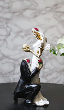 DOD Gothic Skeleton Bride and Groom Wedding Figurine To Have and to Hold