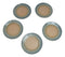 Set Of 6 Blue River Ao Nagashi Round Appetizer Dessert Salad Ceramic Plates 6"D