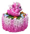 Cute Hot Pink Hatchling Dragon Sleeping On Coral Reef Decorative Trinket Box