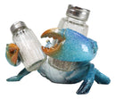 Nautical Ocean Marine Blue Crab Salt And Pepper Shakers Holder Figurine Set