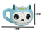 Ebros Gift Furrybones Coffee Mug Beverage Cups 14 fl oz Mugs (Unie Mug)